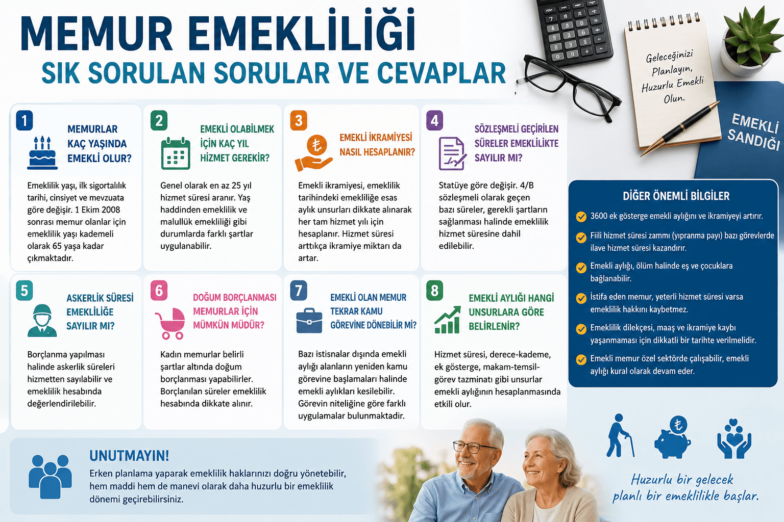 Memur emekliliği ile ilgili 101 soru 101 cevap