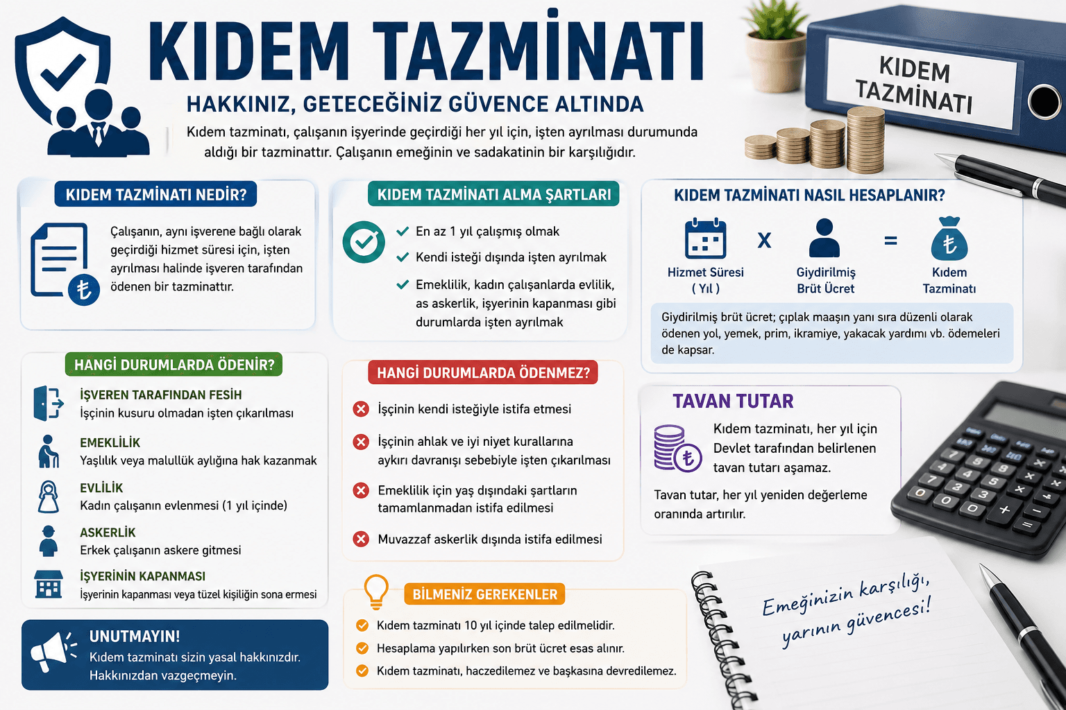 Kıdem tazminatıyla ilgili 29 soru 29 cevap
